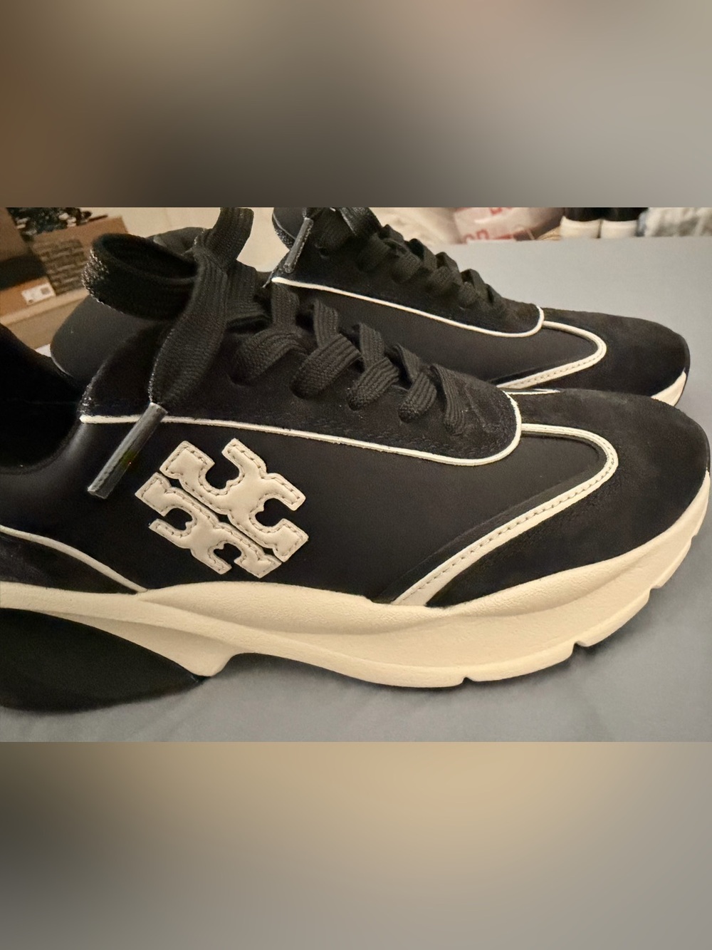 NWOT Tory Burch Good Luck Trainer - Size 7